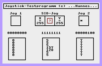 Joystick-Testprogramm