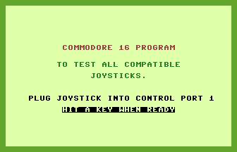 Joystick Tester Title Screenshot