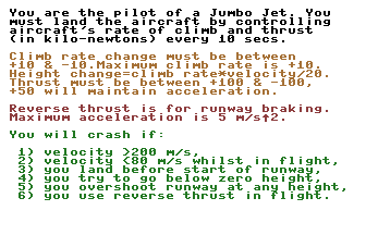 Jumbo Jet Lander Title Screenshot