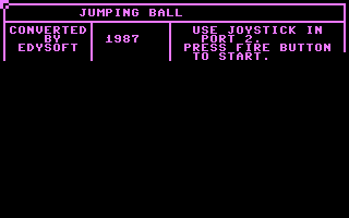 Jumping Ball (Byte Games 8) Title Screenshot
