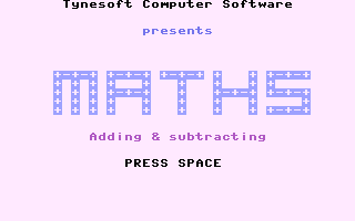 Junior Maths Title Screenshot