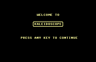Kaleidoscope Revisited Title Screenshot