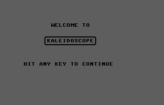 Kaleidoscope Title Screenshot