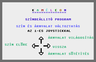 Kaméleon Title Screenshot