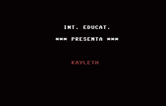 Kayleth (C16/MSX 12) Title Screenshot