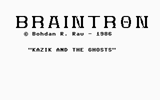 Kazik And The Ghosts Title Screenshot