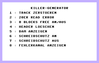 Killer-Generator Screenshot