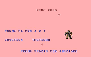 King Kong (C16/MSX 3) Title Screenshot