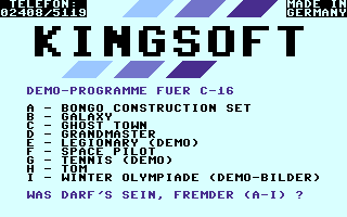 Kingsoft Promo Disks Screenshot