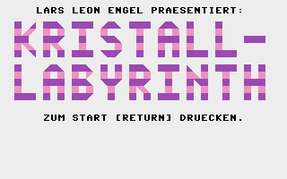 Kristall-Labyrinth Title Screenshot