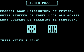 Kruis-Puzzel Title Screenshot