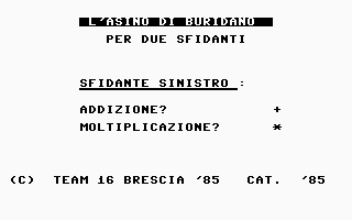 L'Asino Di Buridano Title Screenshot