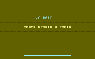 La Spia Title Screenshot
