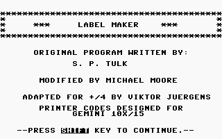 Label Maker Screenshot