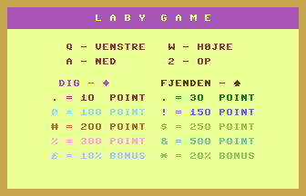 Laby Game Title Screenshot