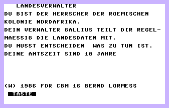 Landesverwalter Title Screenshot