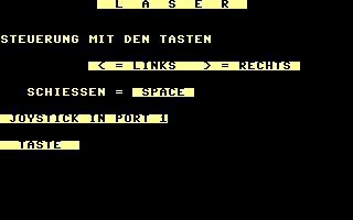 Laser (G. Niehoff) Title Screenshot