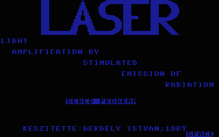 Laser Title Screenshot