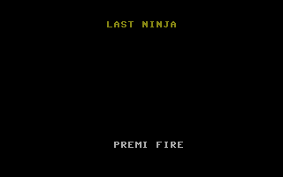 Last Ninja Title Screenshot