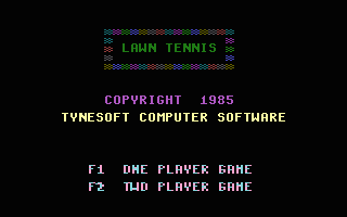 Lawn Tennis Title Screenshot