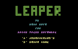 Leaper (Star Soft) Title Screenshot