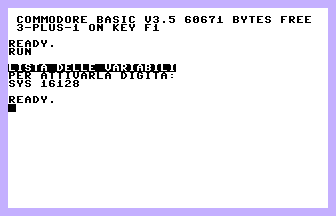 Lista Variabili (C16/MSX 19) Screenshot