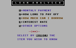 Loan Analyser Screenshot