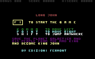 Long John Title Screenshot