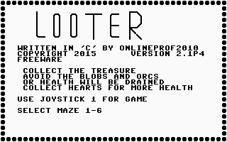 Looter Title Screenshot