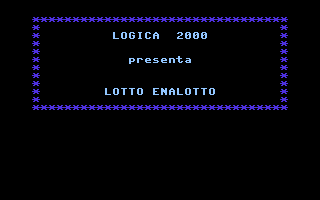 Lotto Enalotto Title Screenshot