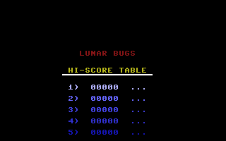 Lunar Bugs Title Screenshot