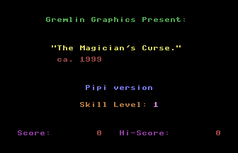 Magician's Curse Pipi Version Title Screenshot