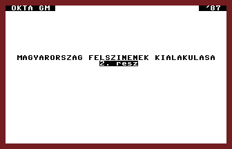 Magyarország Felszínének Kialakulása 2. Rész Title Screenshot