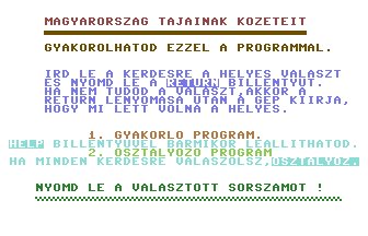 Magyarország Kőzetei Title Screenshot