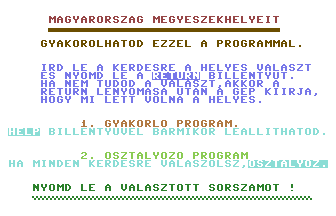 Magyarország Megyeszékhelyei Title Screenshot