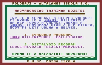 Magyarország Tájainak Kőzetei Title Screenshot