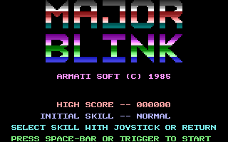 Major Blinck Title Screenshot