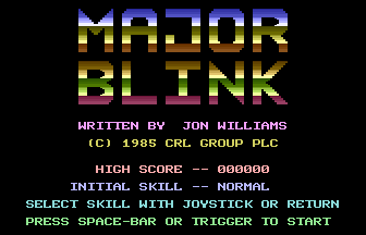 Major Blink Title Screenshot