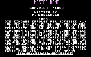 Master-Dame Title Screenshot
