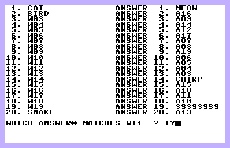 Matches (Commodore Magazine) Screenshot