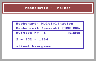 Mathe-Trainer Screenshot