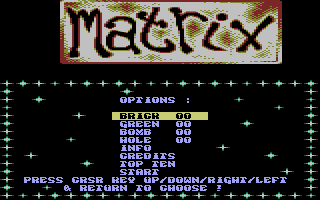 Matrix +4 Title Screenshot