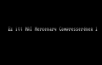 Mat's Mercenary Compresser V1.0 Title Screenshot