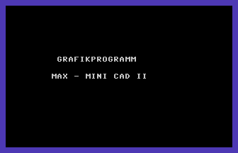 Max-Mini Cad II Title Screenshot
