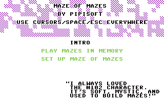 Maze Of Mazes Title Screenshot
