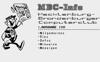 MBC-Info 1 Title Screenshot