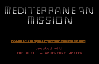 Mediterranean Mission Title Screenshot