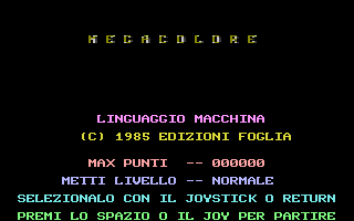 Megacolore Title Screenshot