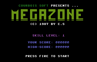 Megazone (Courbois) Title Screenshot
