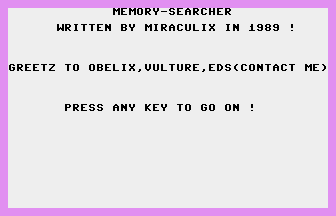 Memory-Searcher Title Screenshot